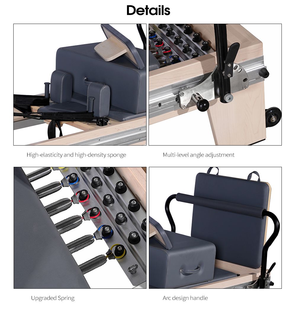 Full spår Wood Pilates Reformator Bed