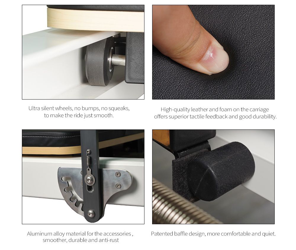 Aluminiumlegering halvhöjd pilates reformator