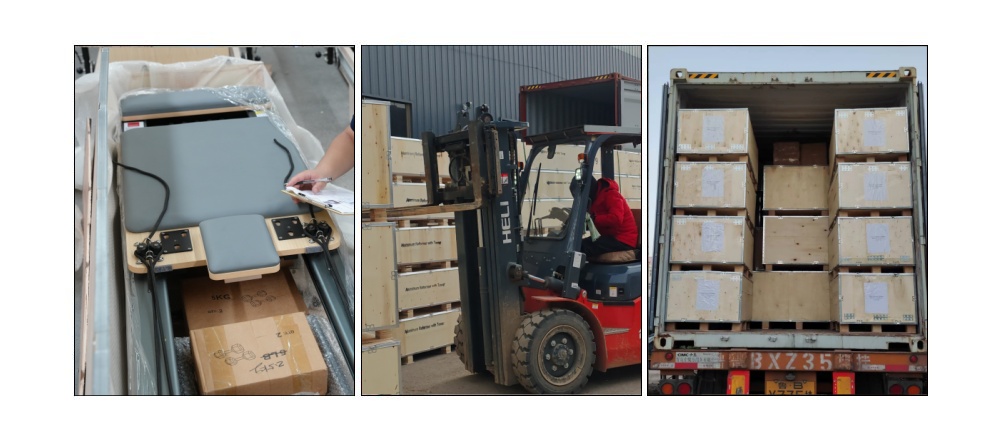 Vit aluminium vikbar pilates reformator till salu