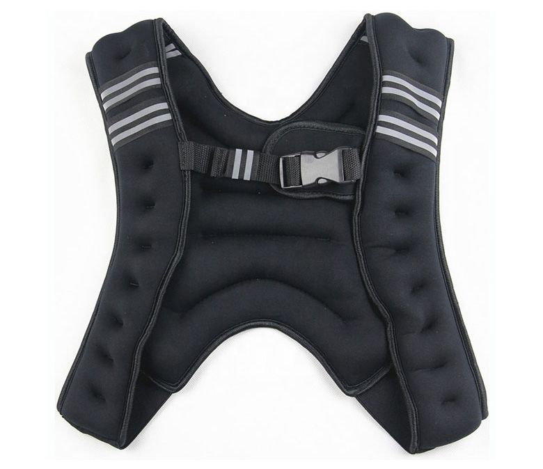 Träningsviktad väst med reflekterande rand