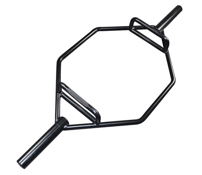 Svart olympisk hexagonal skivstång