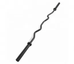 Svart olympisk ez curl bar