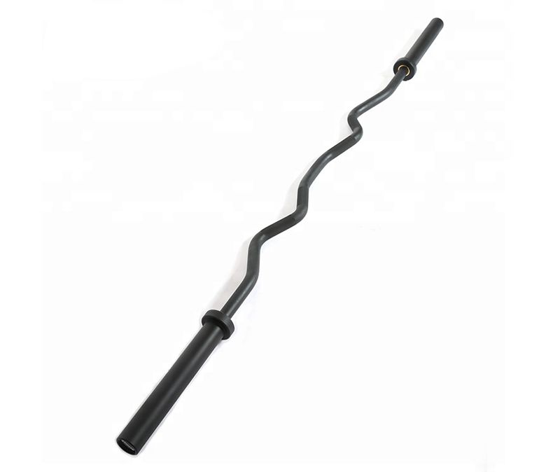 Svart olympisk ez curl bar