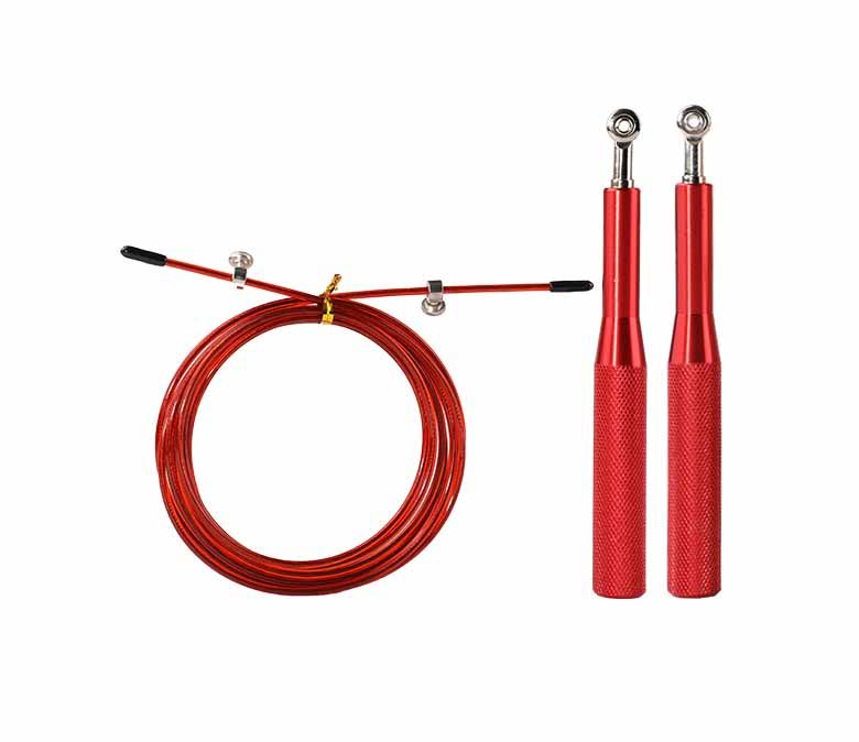 Ståltrådhopprep med al-legeringshandtag