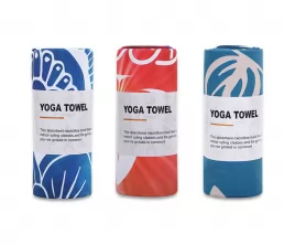 Tryckt yogathandduk