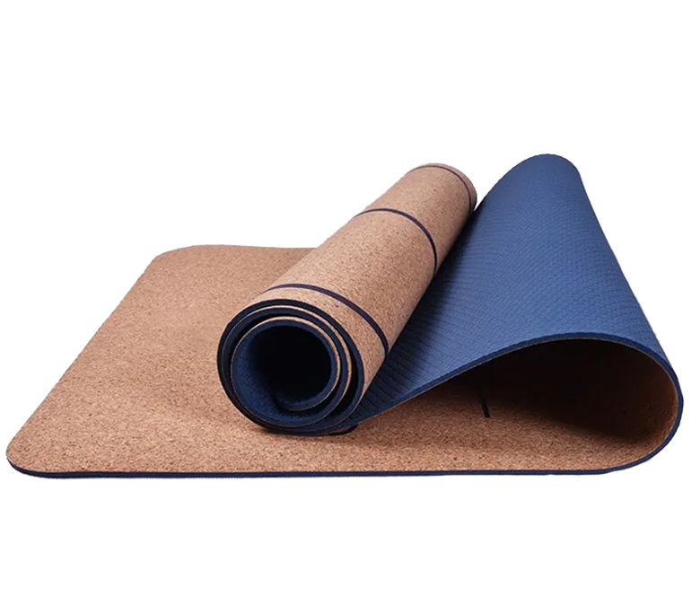 Cork+TPE Yoga Mat med anpassad logotyp