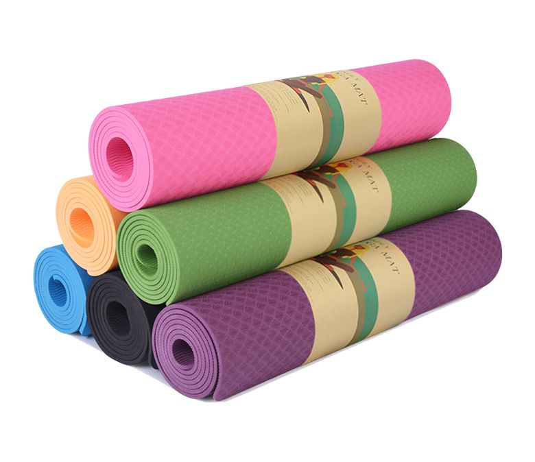 Enfärgad yogamatta
