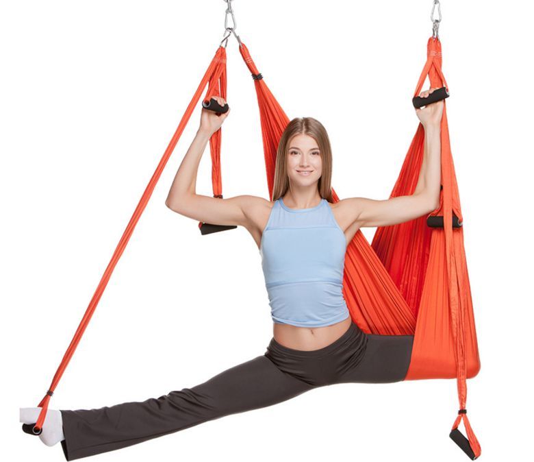 18 färger ny kvalitet yoga hängmatta flyg yoga swing set
