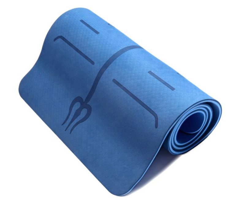 Miljövänlig dubbelfärgslaser TPE Yoga Mat