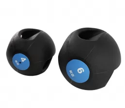 Robust gummimedicinsk boll med dubbelt grepp