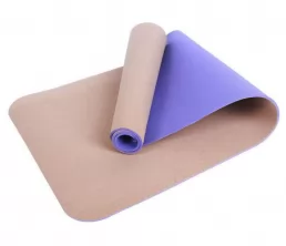 Färgglad kork tpe yogamatt grossist
