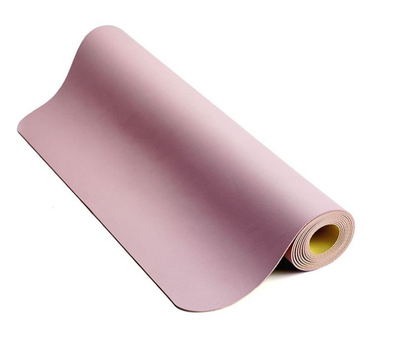 1,5 mm uppgraderad frostad PU -gummi vikbar yogamatta