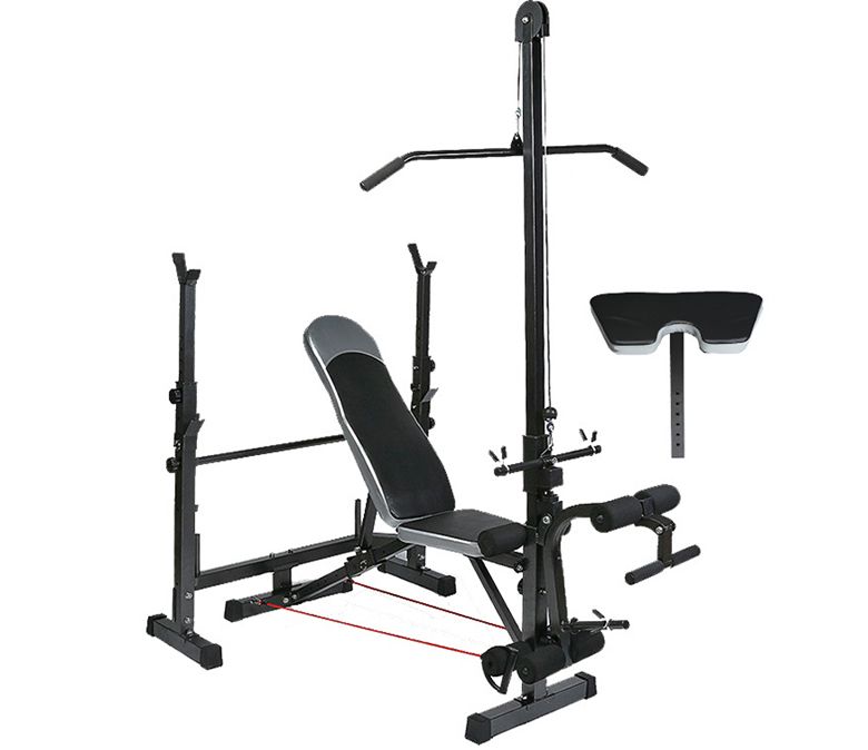 Skivstång bar press rack sitta upp bänken