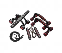 Fyra-hjul AB Wheel push-up Jump Rope Pull Rope Set