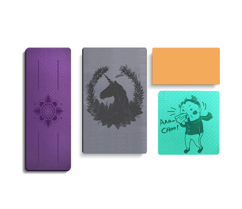 TPE Yoga knäande matta