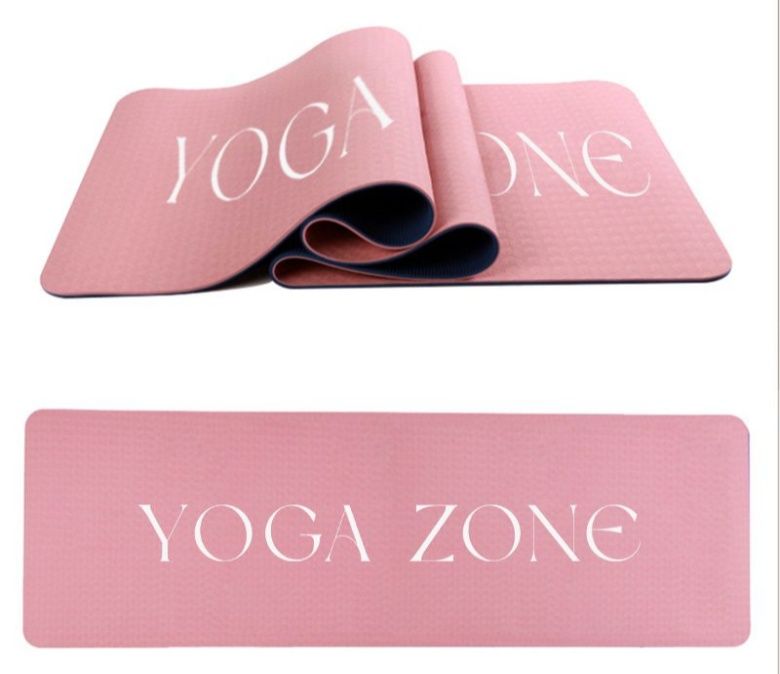 Dubbelskikt TPE Yoga Mat 6mm