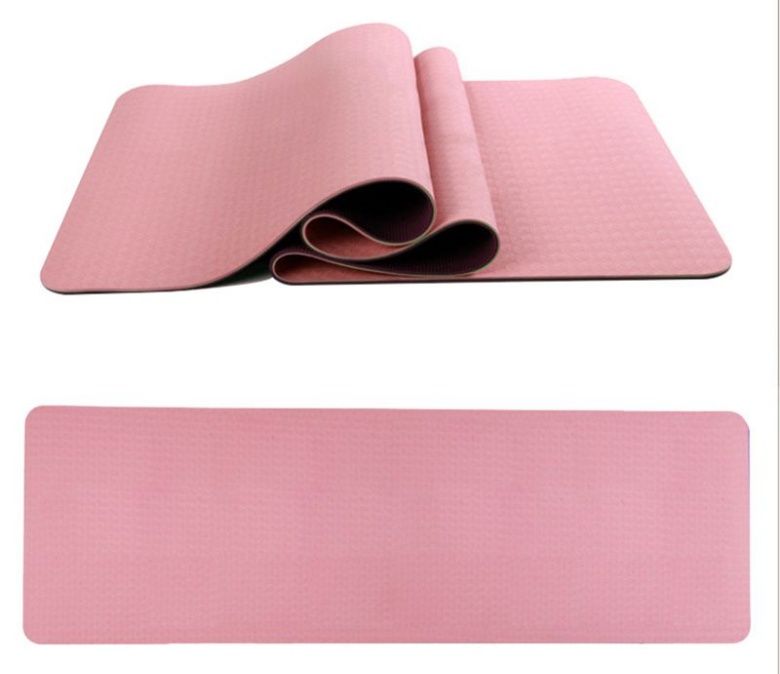 Dubbelskikt TPE Yoga Mat 6mm