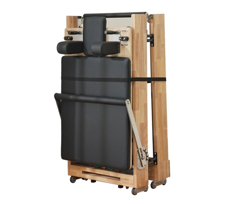 Fällbar träkroppsbalans Pilates Core Bed Reformator
