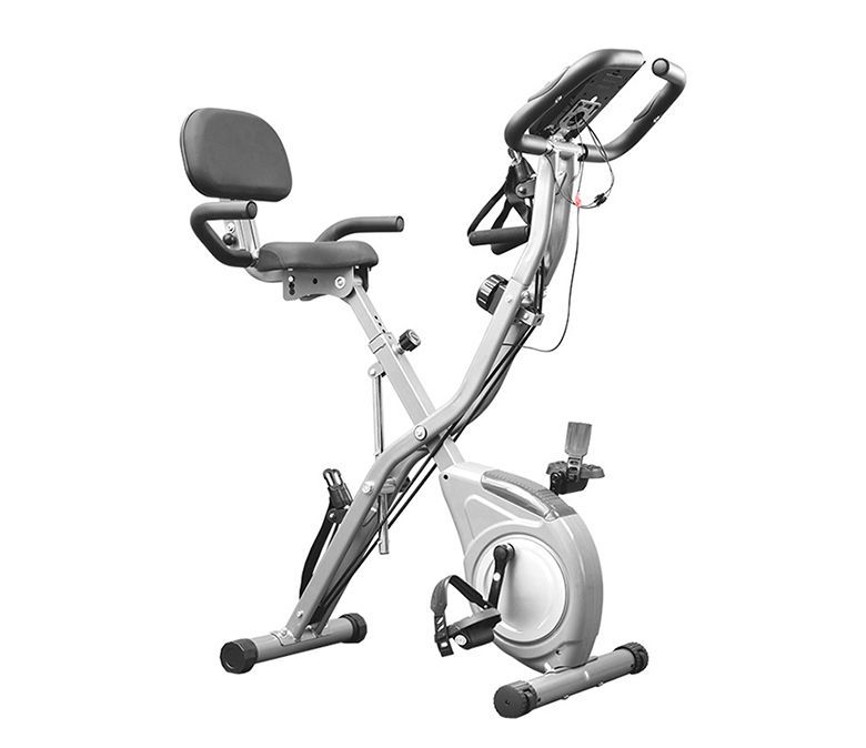 Vikbar snurrande cykel för hemmet