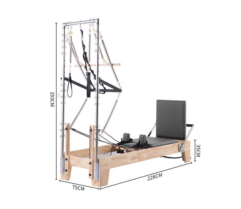 Studio Pilates Maple Reformator med Half Trapeze