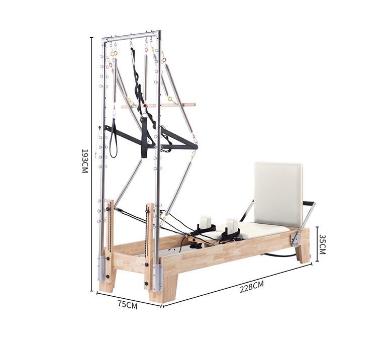 Studio Pilates Maple Reformator med Half Trapeze