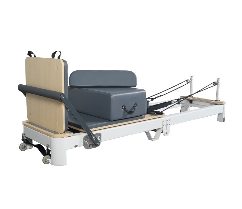 Vit aluminium vikbar pilates reformator till salu