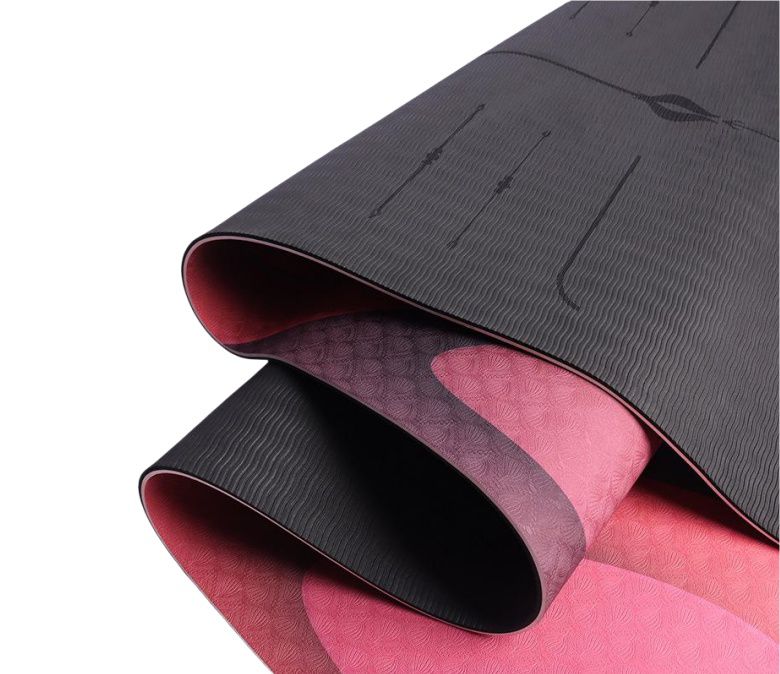 Dubbelsidig lasertryckt yogamatta 6mm