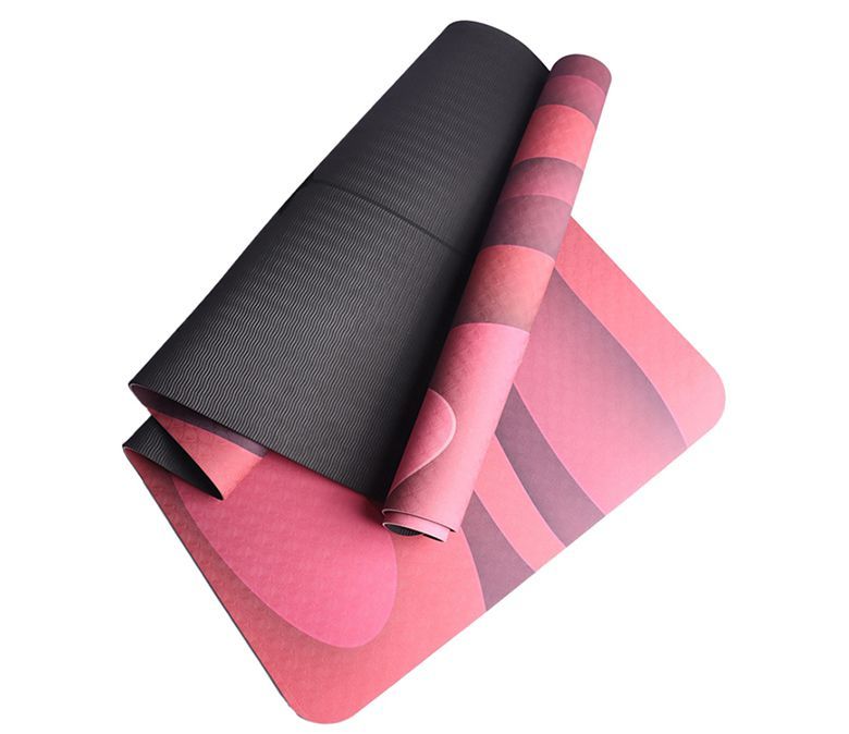 Dubbelsidig lasertryckt yogamatta 6mm