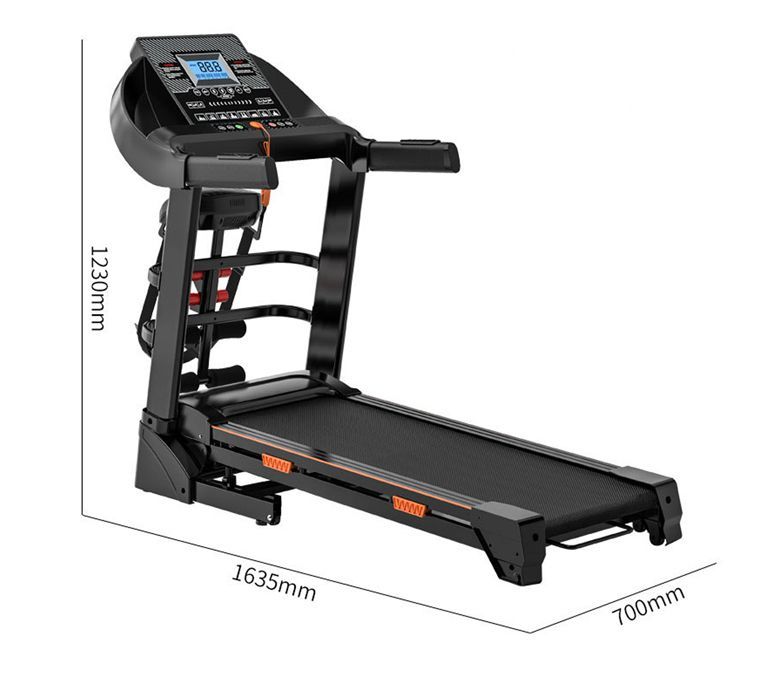 Elektronisk intelligent fitness löpband LED Display multifunktionell sport löpband