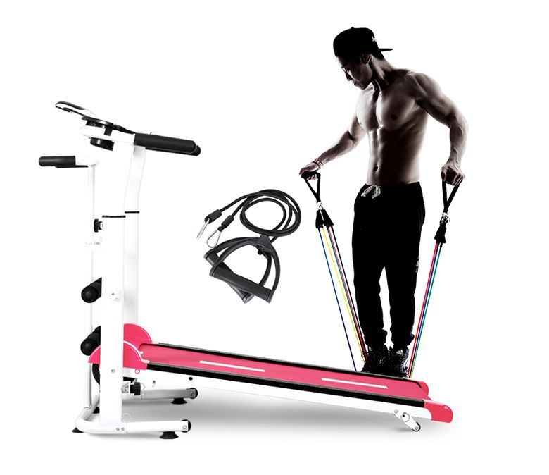 Hushållens vikbara körmaskin multifunktionell fitness löpband