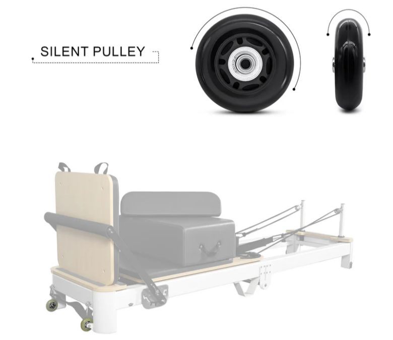 Vit aluminium vikbar pilates reformator till salu