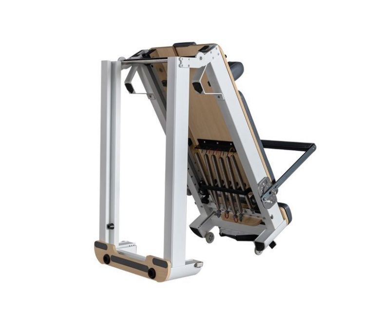 Vit aluminium vikbar pilates reformator till salu