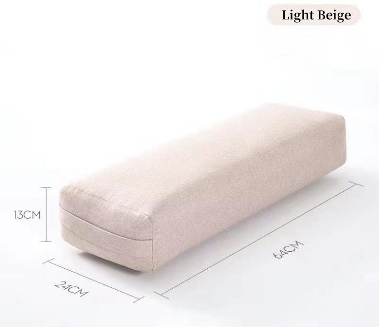 Yoga Bolster Pillow Premium Meditation Bolsters Stödjande rektangulär kudde