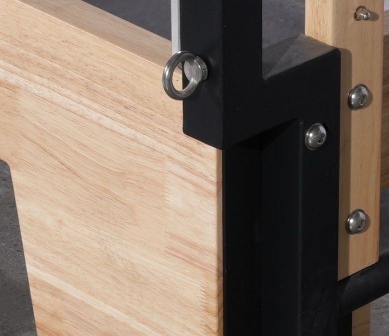 Deluxe Oak Wood Pilates reformator med halv trapes