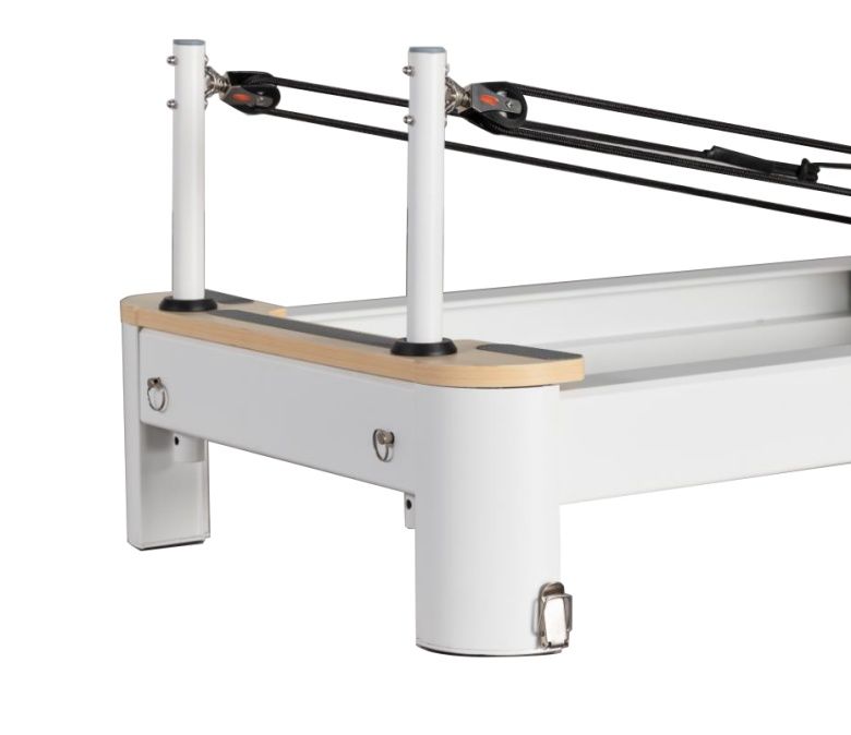 Vit aluminium vikbar pilates reformator till salu