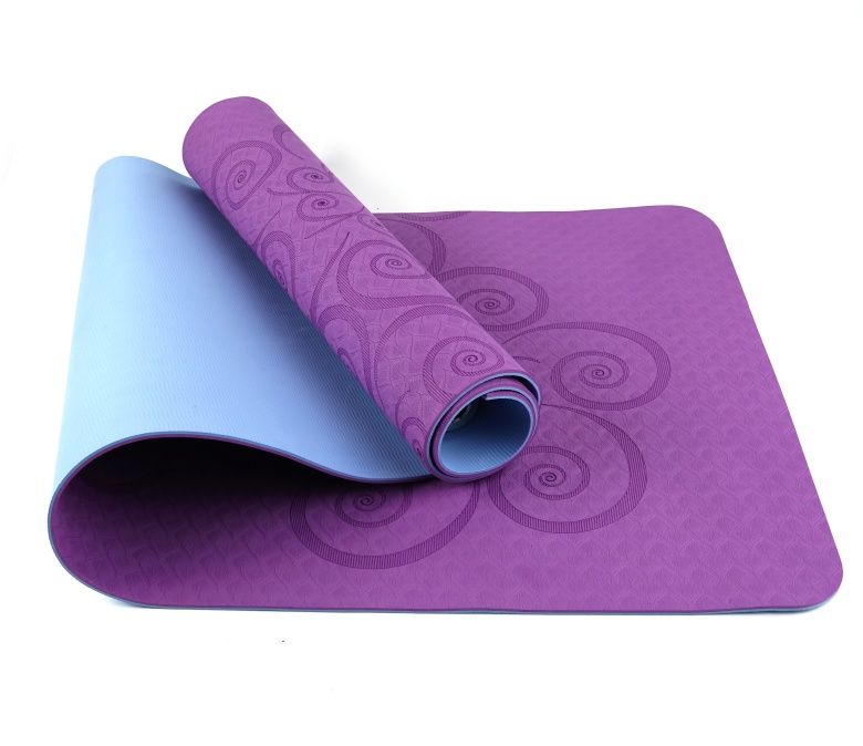 Dubbelskikt TPE Yoga Mat 6mm