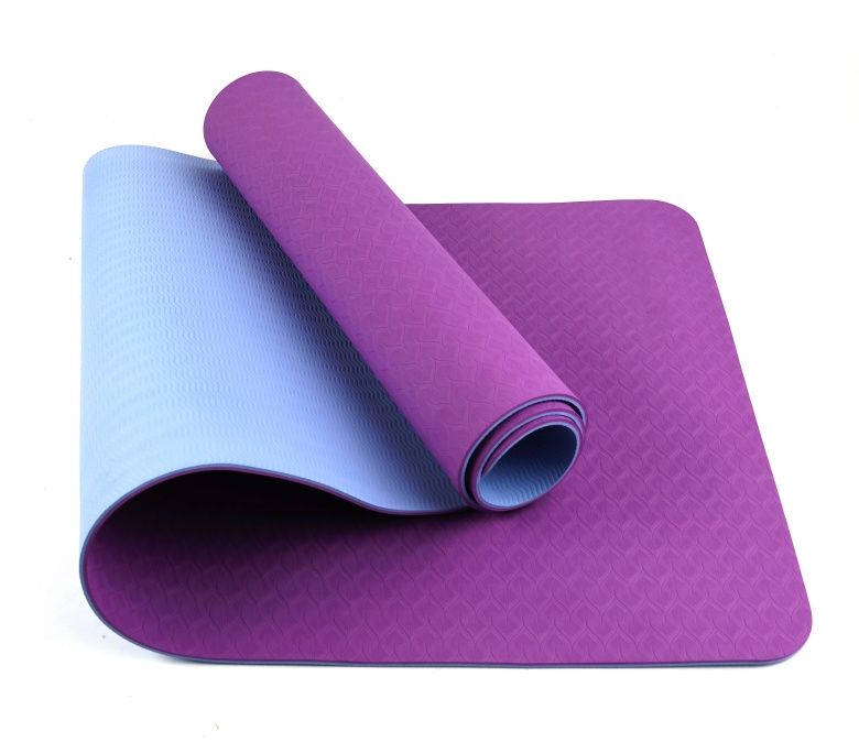 Dubbelskikt TPE Yoga Mat 6mm