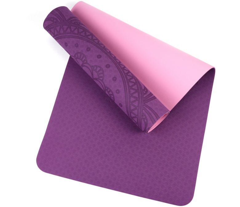 Dubbelskikt TPE Yoga Mat 6mm