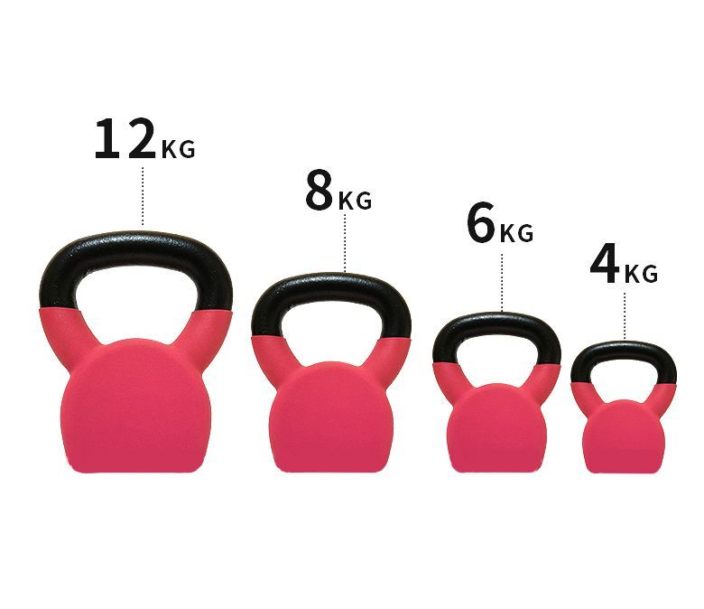 Konturerad enkel vinylbelagd kettlebell