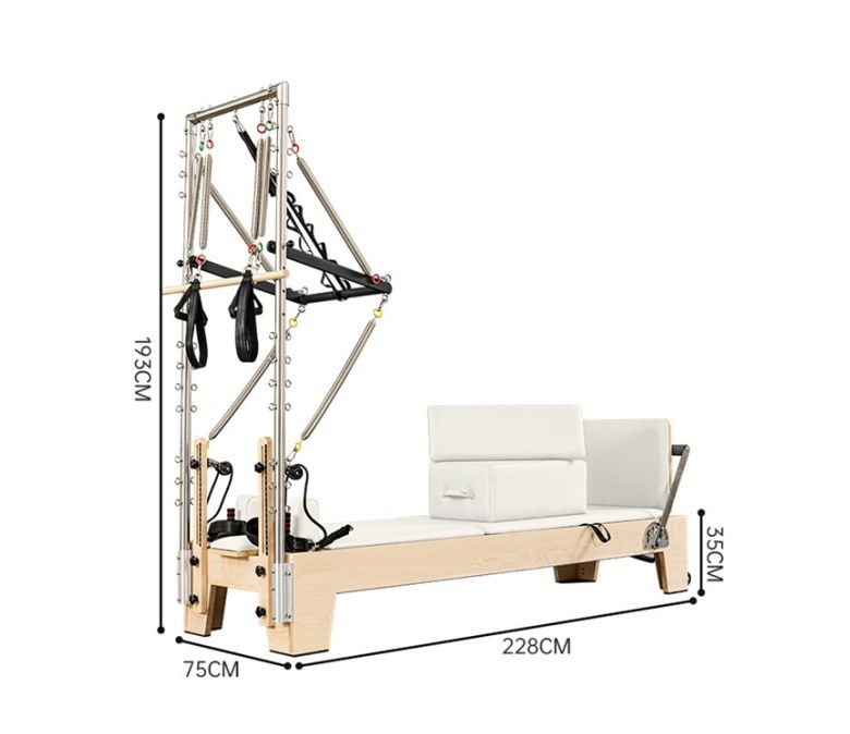 Studio Pilates Maple Reformator med Half Trapeze
