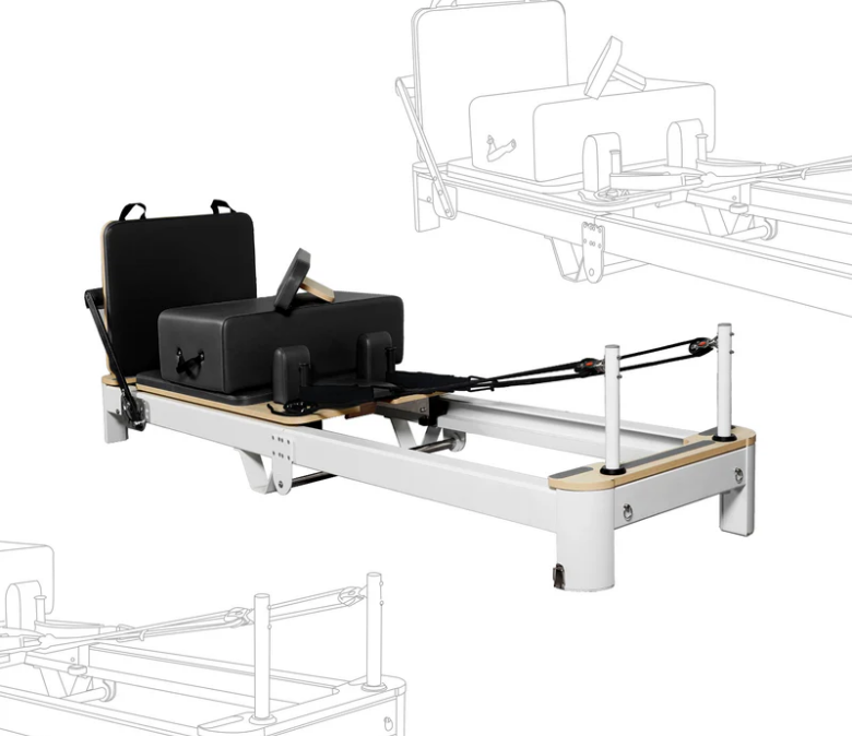 Vit aluminium vikbar pilates reformator till salu