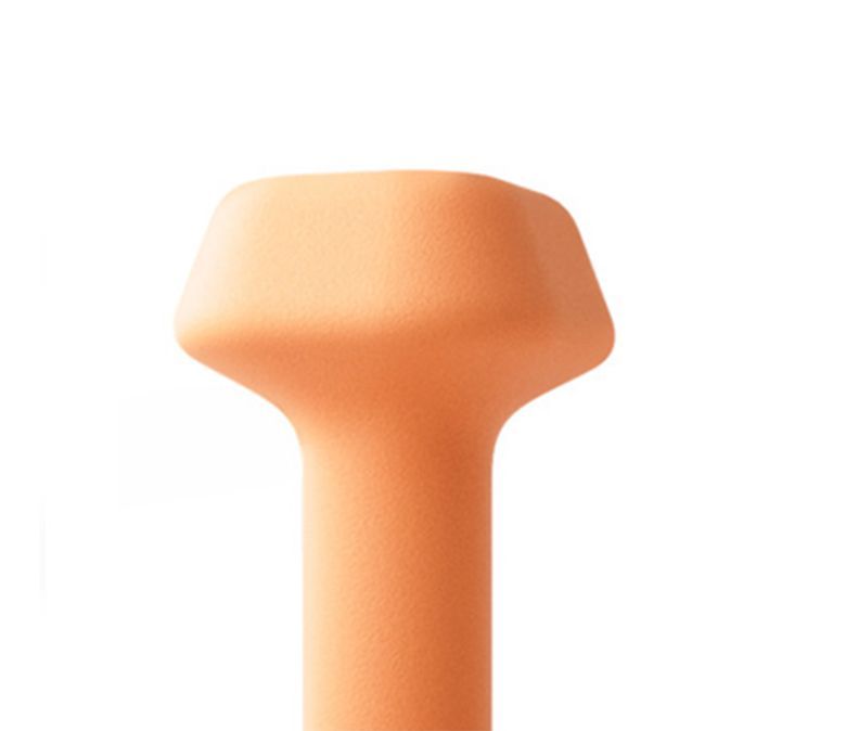 Trapesformad plastdoppad hantel