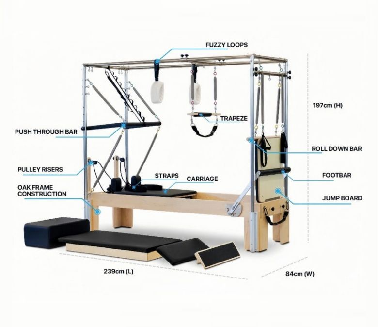 Cadillac reformator yoga pilates reformator full trapeze