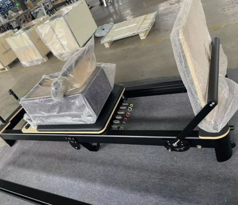 Vit aluminium vikbar pilates reformator till salu