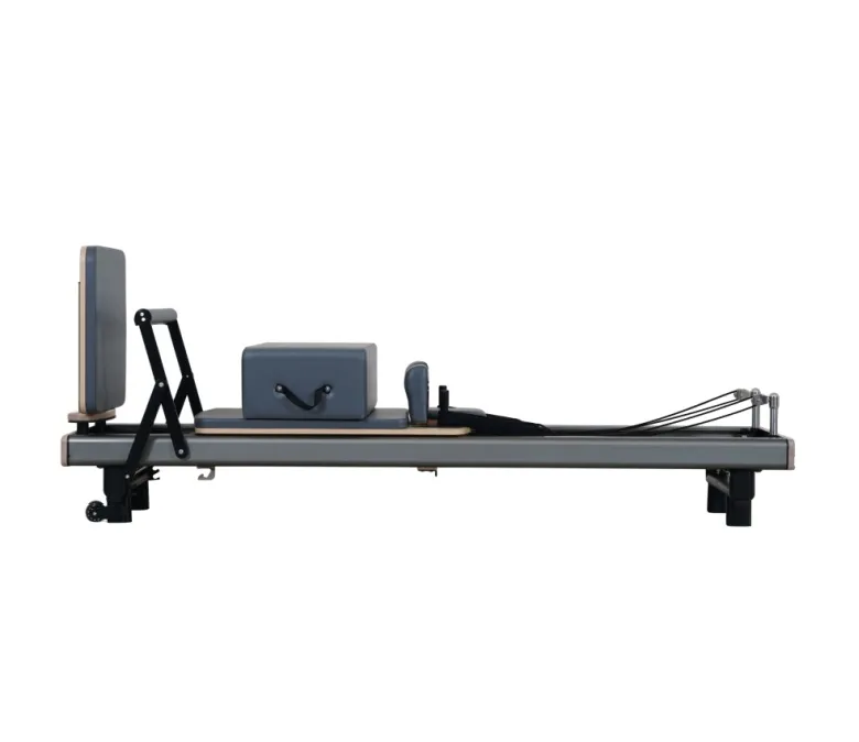 Gunmetal grå anodiserad aluminium pilates reformator säng