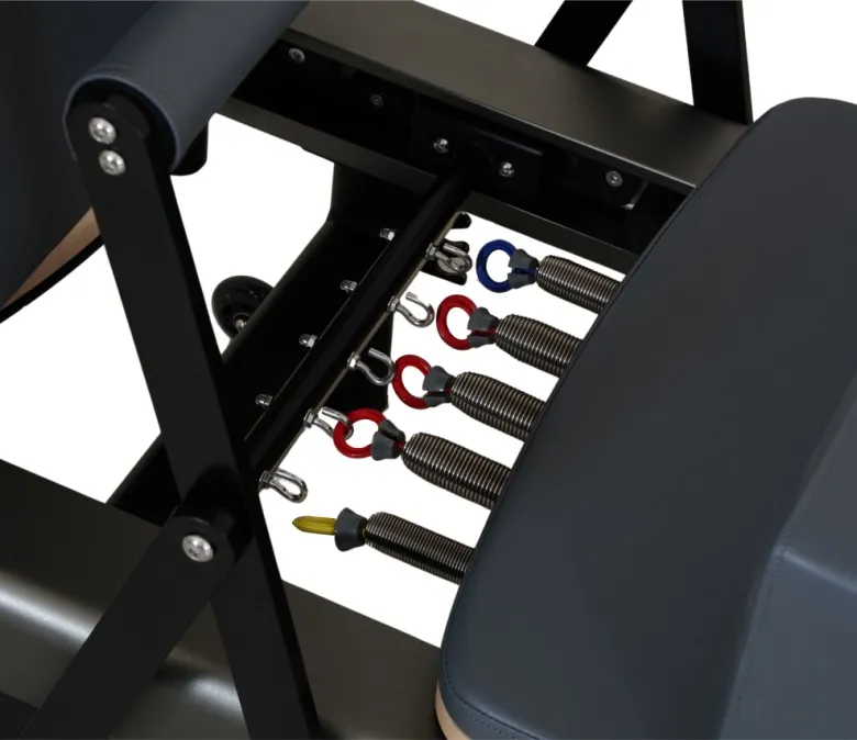 Gunmetal grå anodiserad aluminium pilates reformator säng