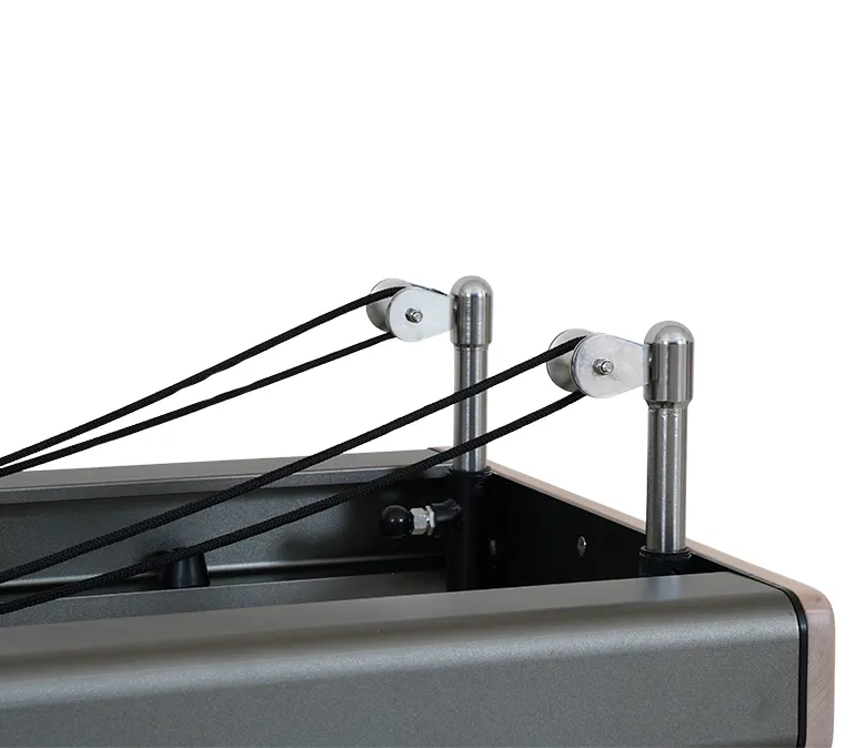 Gunmetal grå anodiserad aluminium pilates reformator säng