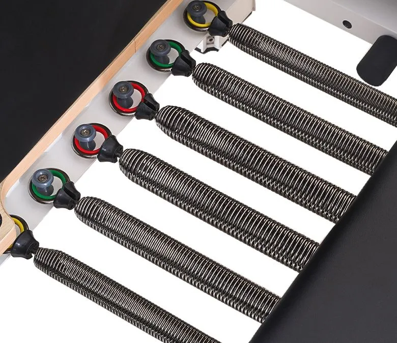 Vit Aluminium Hopfällbar Pilates Reformer Till Salu