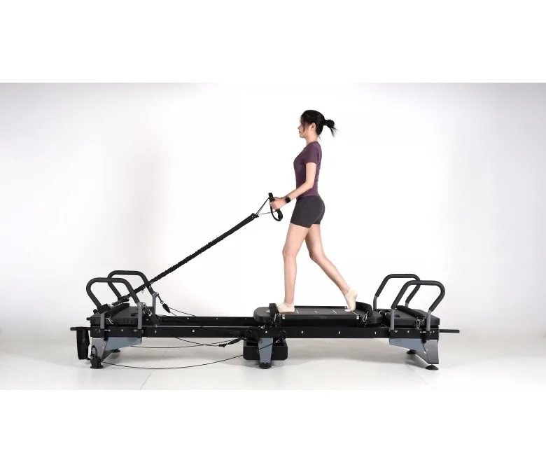 Multifunktionell Pilates Large Reformer Machine med förvaringslåda