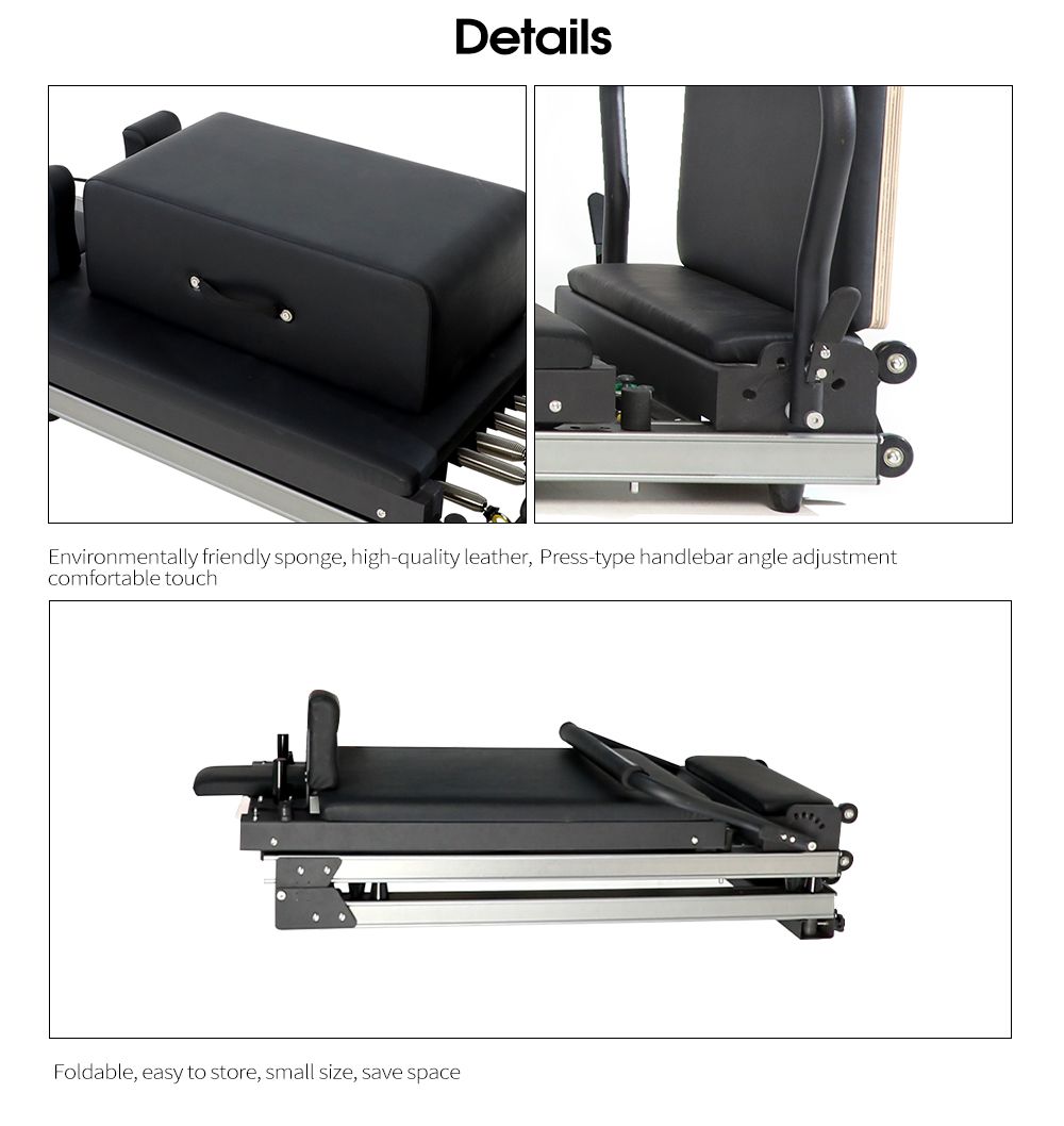 WAVAR® Exclusive Design Patent Aluminium Alloy Folding Pilates Reformator